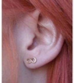 EY102 Latest Fashion Money Manager Recommended Delicate Earrings Lucky Number 8 Down Jewelry Factory Direct Sale
