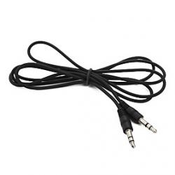 3.5 mm Male to Male Audio Jack Connection Cable (Black) 1.2M Sale