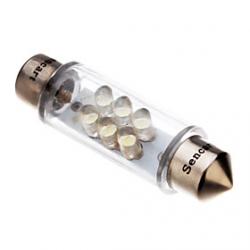 Cheap 42mm 1W Festoon 6-LED 50-70LM 6000-6500K Cool White Light LED Bulb (12V)