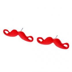Cheap Color Moustache Stud Earrings