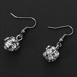 Low Price on Classic (Ball Drop) Assorted Color AlloyRhinestone Drop Earrings(More Colors) (1 Pair)