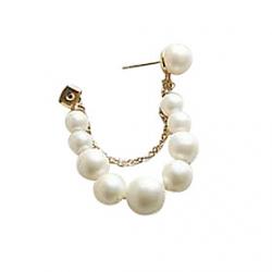 Yiwu factory direct new string of pearl earrings creative Korean jewelry wholesale pearl pendant earrings E178 Sale