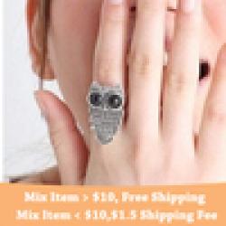 Cheap Fahion vintage Style Owl Ring wholesale !